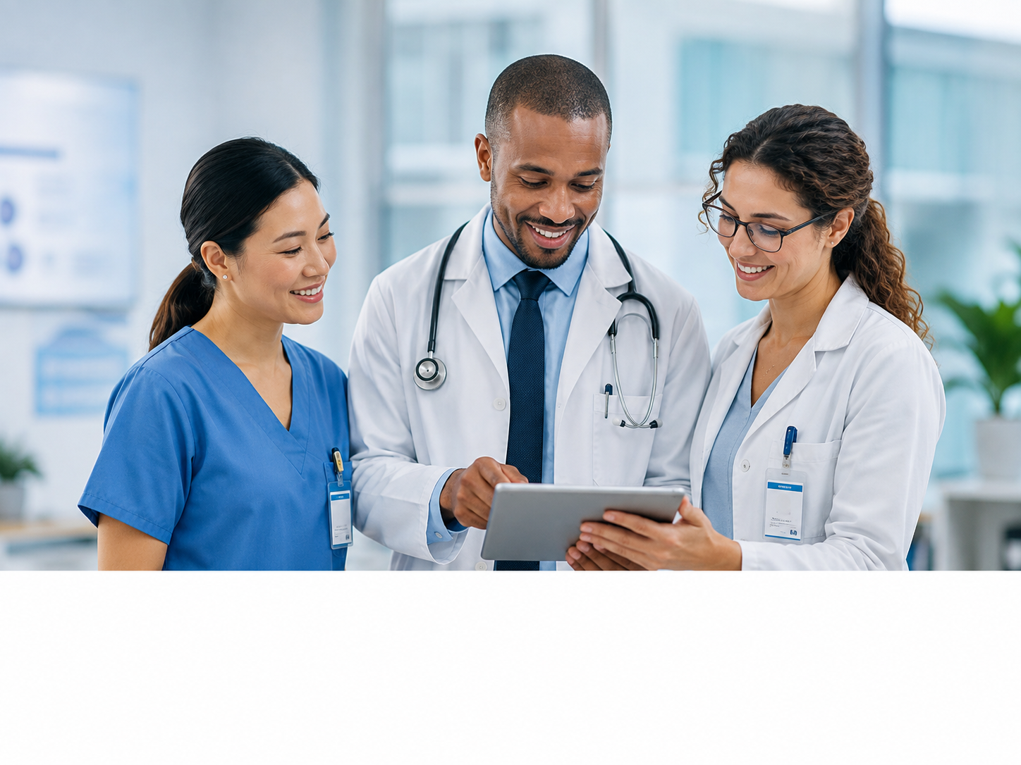 Healthcare team collaborating
